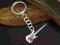 Srebrna zawieszka brelok do kluczy gitara SREBRO
