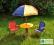 Stolik parasol krzesełka dla dzieci ogrodowy