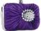 Fioletowa fiolet mala torebka wizytowa #31388