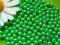 Perełki perły koraliki 6mm 100szt. ZIELONY PERŁOWY