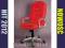 HIT KRZESŁO FOTEL BIUROWY CZERWONY MARKO TANIO