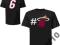 Koszulka Miami Heat Lebron James Majestic NBA