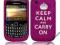 Etui KEEP CALM róż Blackberry Curve 8520 + FOLIA