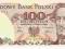 100zł-banknot z 1986r seria RW-Stan I UNC