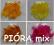 PIORKA PIORA kolorowe  MIX KOLOROW 25szt
