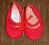 Czerwone buciki dla dziewczynki (6-12 mcy)