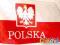 Flaga Polski na okno samochodowe Polska Euro 2012