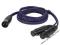 Przewód XLR męski-2x XLR żeński, 150cm / 38150 -PL