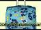 ŚREDNIA WALIZKA LAURENT 9031 błękitna KWIATY 24h!