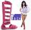 GLADIATORKI BUTY ZAMEK Z TYLU 1045 PINK ZAMSZ 39