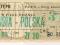 Bilet: Holandia - Polska - 7.IX.1969