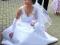 suknia ślubna koronkowa, biała