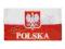 flaga POLSKI z godłem 115 x 70 cm POLSKA EURO 2012