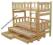 NIAGARA 90x200 łóżko piętrowe 3osobowe MEGA MOCNE