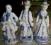 Figurka porcelanowa trzy figurki porcelanowe