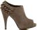 BUTY GWIAZD 11cm PLATFORMY PEEP TOE ZAMSZ TAUPE 40