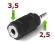 PRZEJŚCIÓWKA ADAPTER 3,5 mm na 2,5 mm JACK [TANIO]