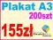 Plakat Plakaty Ulotki A3 200szt kreda 135g