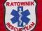 VAR Naszywka  RATOWNIK RESCUE TEAM - biała