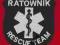 VAR Naszywka  RATOWNIK RESCUE TEAM - czarna