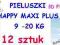 PIELUSZKI HAPPY MAXI PLUS 9 -20 KG. 12 sztuk.