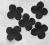 HORTENSJE czarne 10szt- (1031) - 5 cm