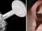 Kolczyk do ucha tragusa gwiazdki 1.2/6mm piercing