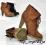 Buty klasyczne wiosenne botki f28 q1217 brown 39