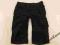 SNICKERS WORKWEAR BLACK RUGGED CARGO SHORT PANTS