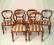 Komplet 6 mahoniowych krzeseł krzesło fotelantyki