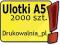 Ulotki A5 - 2000 sztuk - dwustronny zadruk