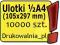 Ulotki 1/2 A4 - 105x297 mm - 10000 szt. dwustronne