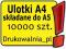 Ulotki A4 składane do A5 - 10000 szt. Dwustronne