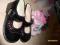 3 pary   bucików  !  Sandałki  czarne   jak nowe!!