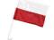 FLAGA KIBICA samochodowa Polska EURO 2012