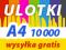 ULOTKI A4 10000 sztuk 135g 2STRONNE ulotka kolor.