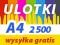 ULOTKI A4 2500 sztuk 135g DWUSTRONNE ulotka kolor.