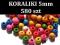 KORALIKI DREWNO _MEGA MIX _KORALIK 4x5mm / 580szt