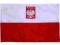 Polska flaga balkonowa 90x150cm Polska Euro 2012