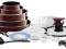 TEFAL INGENIO L52799 WIELKI ZESTAW 20cz BORDO !!!