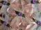 Różowo-białe kotyliony, kokardki ślubne 100szt.