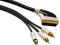 Nowy Kabel 1 Scart - 3 RCA HAMA 2m ZŁOTO