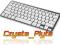 Srebrna Klawiatura BLUETOOTH DO TABLETÓW Gw36m
