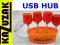 SUPER USB HUB ROZDZIELACZ USB 2.0 4 PORTY WAWA