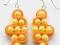 Kolczyki sutasz pomarańczowe winogrona. Srebro!
