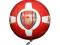 Arsenal Pilka Czerwona roz.5 napis na bialym pasku