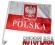 Polska auto flaga FLAGI SAMOCHODOWE EURO hurt