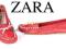 *TC ZARA  NOWE BALERINKI BALERINY BUTY SKÓRA 38