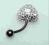 SERCE DO PĘPKA SWAROVSKI WODOODPORNY Piercing