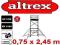 Rusztowanie aluminiowe rusztowania ALTREX 6,20 rob